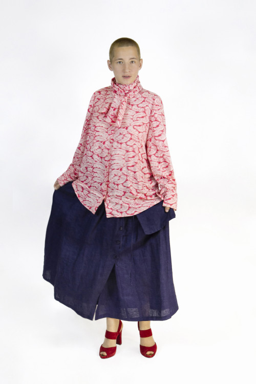 Блуза "Розовые перья", redrobe 63