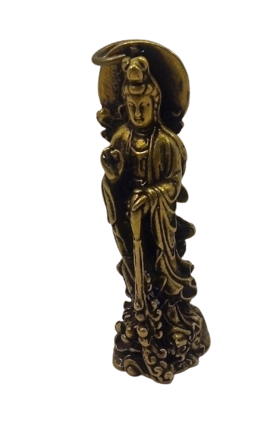 Фигурка Гуаньинь, 5см, бронза